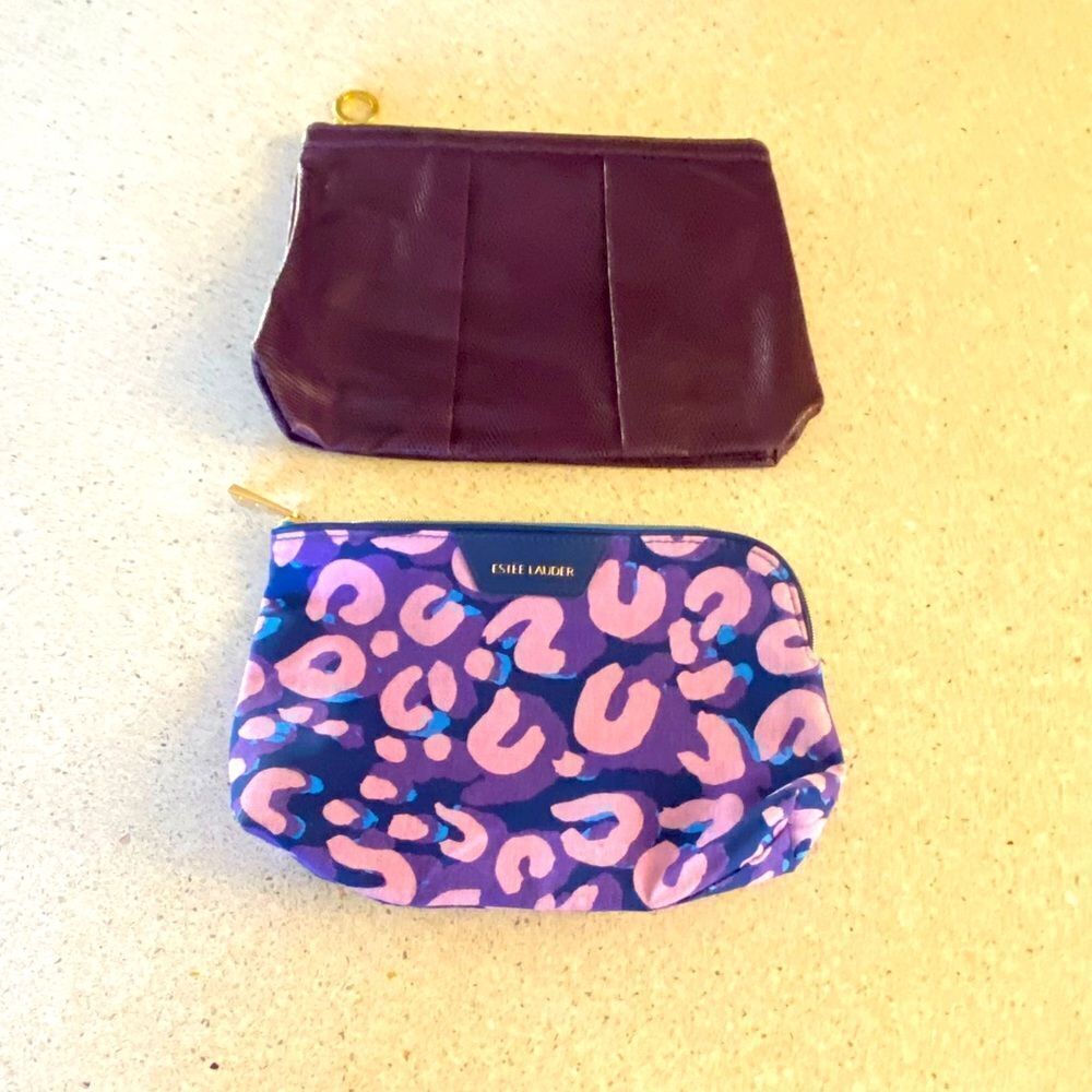 Two Estée Lauder NWOT make up bags